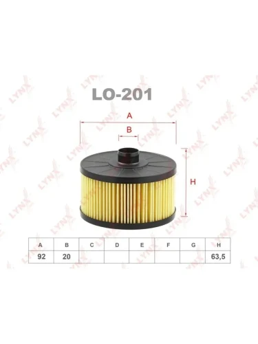 LO201 фильтр масляный LYNX (HU10002Z MANN)