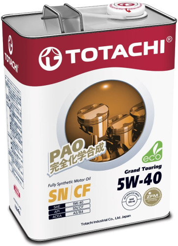 TOTACHI масло Grand Touring SN 5W40 4л. синт