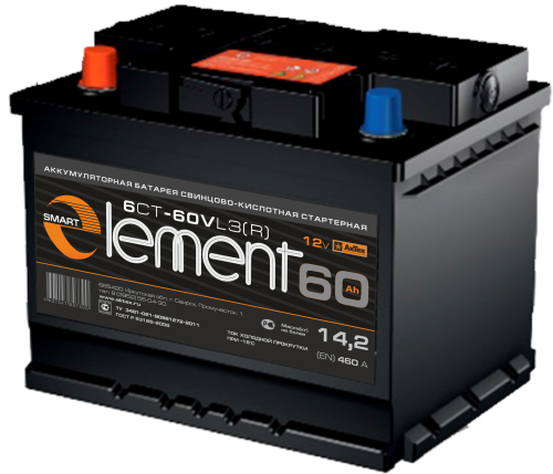 Element 60 Ач обр.п. (0) - аккумулятор легковой