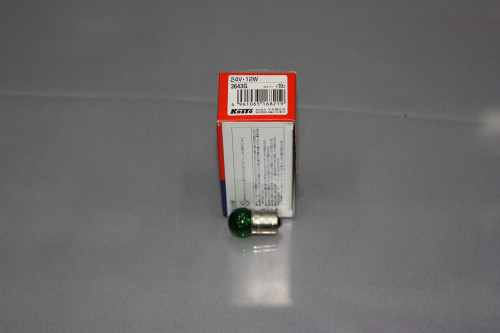 Koito лампа 24v12w (G18) 3643G зеленая цоколь G18