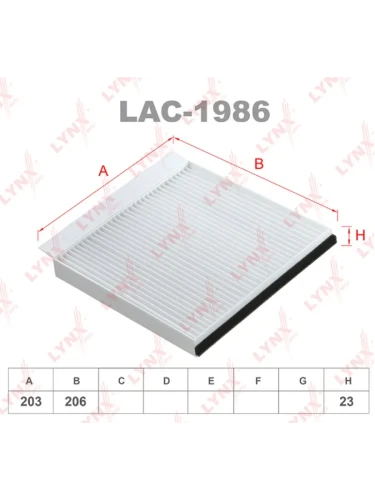 LAC1986 Фильтр салонный LYNX (CU21017 MANN)