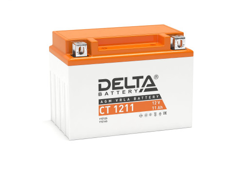 DELTA CT 1211 11  Ач - мото аккумулятор