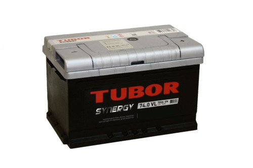 TUBOR SYNERGY 74 Ач (низ) обр. п. (0) - аккумулятор легковой