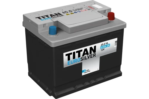 TITAN EUROSILVER 65 Ач прям.п. (1) - аккумулятор легковой