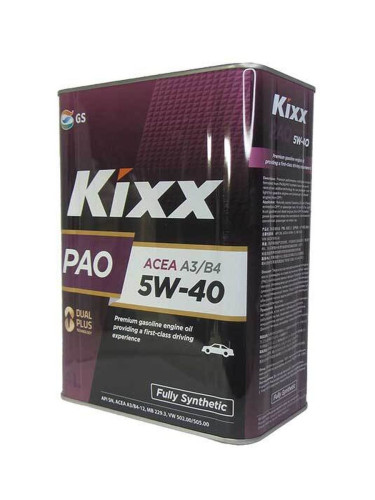 Kixx масло G1 А3/В4 5W-40  4л синт.