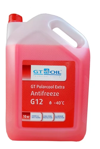 Антифриз GT Polarcool Extra G12 красный 10 кг