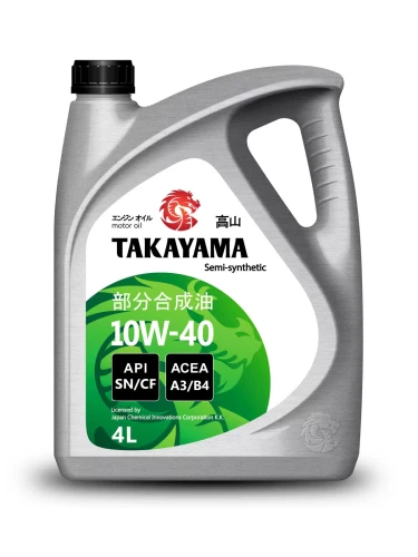 TAKAYAMA масло SN/CF 10W40 4л п\синт пласт