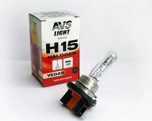 AVS лампа Vegas Н15 12V15/55W 1шт 3200к A78152S цоколь H15