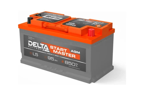 DELTA AGMStart Master 95 Ач обр.п. (0) УЦЕНКА 2024 - аккумулятор легковой