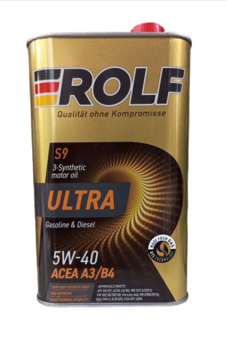 ROLF масло Ultra 5W40 A3/B4 SN/CF 4л мет