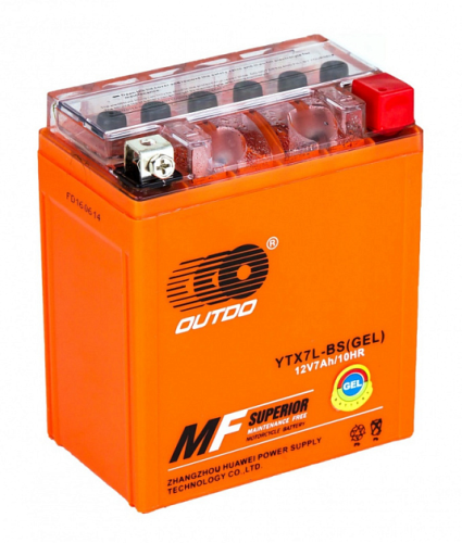 OUTDO 12V 7 Ач NaCR7A PRO - мото аккумулятор