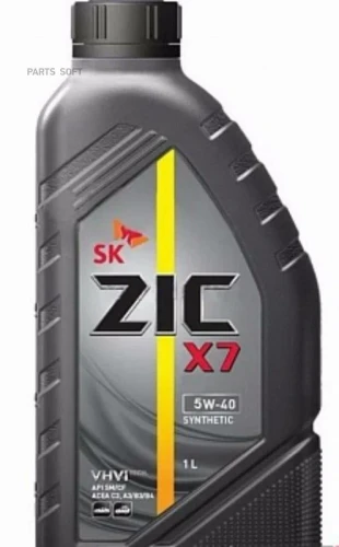 ZIC масло X7 5W40 SP/CF 1л синт