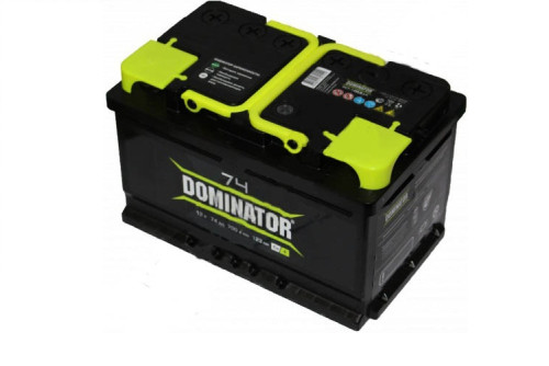 Dominator 74 Ач (низ) обр.п. (0) - аккумулятор легковой