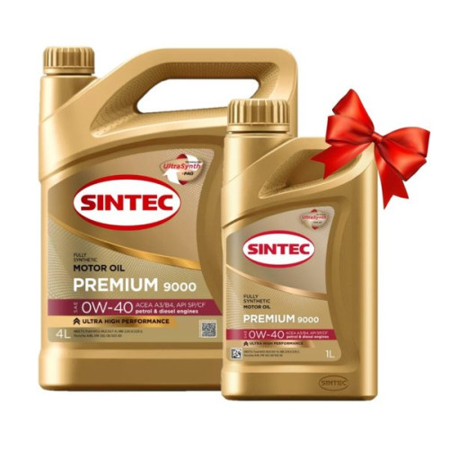 SINTEC масло ПРЕМИУМ 9000 0W-40 SP/CF/A3 5л(Акция)