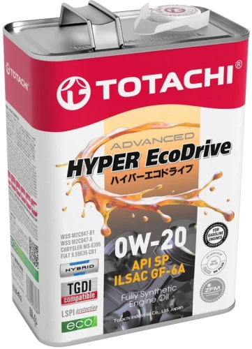 TOTACHI масло EcoDrive HYPER SP/GF-6A 0W20 4л синт