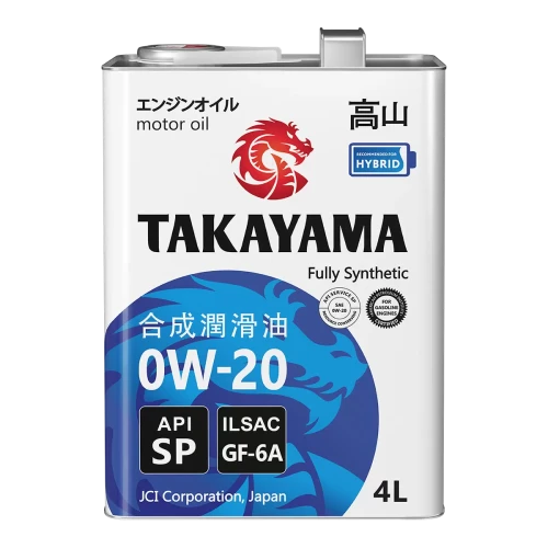 TAKAYAMA масло Zerotec SP/GF-6 0W20 4л синт мет