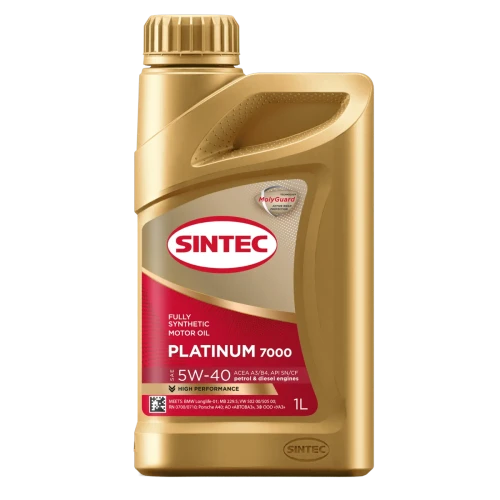SINTEC масло Платинум 7000 5W-40 A3/B4 1л синт